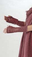 lammleder handschuhe mit strickstulpen