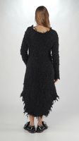 tailliertes woll strickkleid