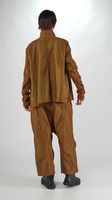 a-förmige bicolor baumwoll twill jacke