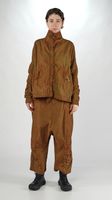 a-förmige bicolor baumwoll twill jacke