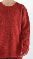alpaka woll pullover mit zweifarbigem melange effekt