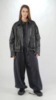 gerade weite lammleder jacke