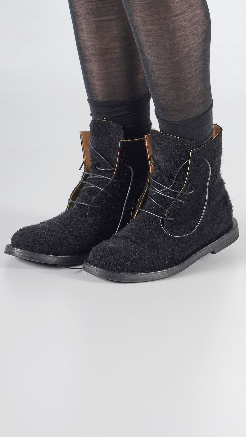 boots in aufgerautem leder