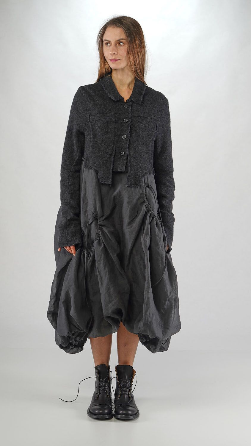 kurze yak strickjacke