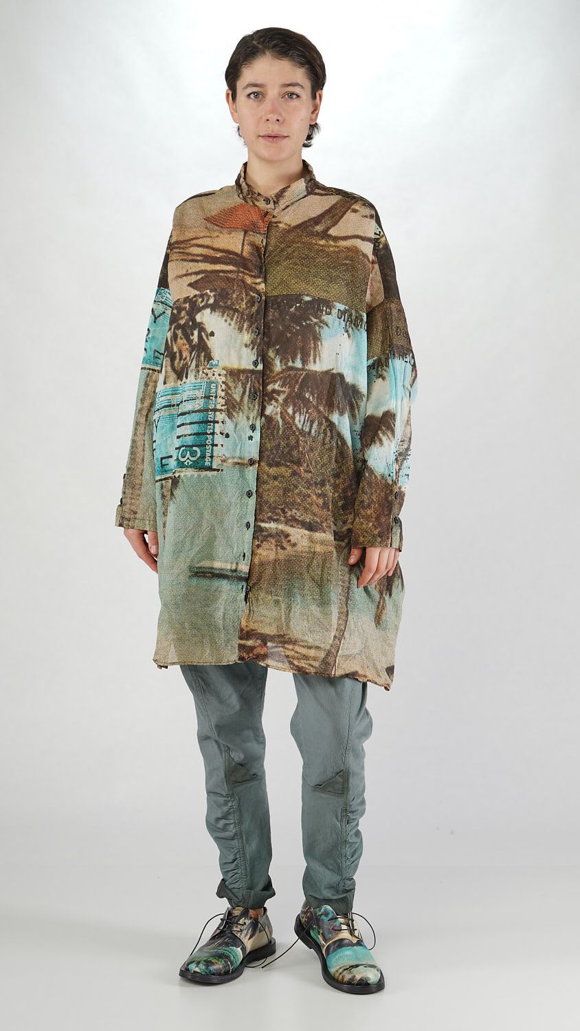 oversize baumwoll voile kleid