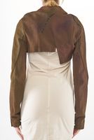 kurze punto di roma-jacke mit klappentaschen und doppelreihiger knopfleiste