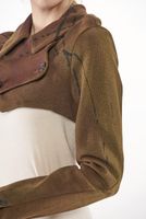 kurze punto di roma-jacke mit klappentaschen und doppelreihiger knopfleiste