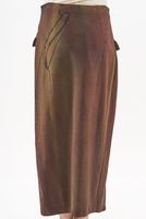 wadenlanger punto di roma-rock mit seitlichem reißverschluss