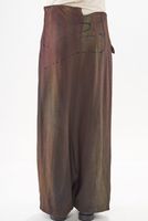 knöchellange punto di roma-hose mit lässiger weite und asymettrischem schnitt