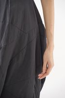 ärmelloses und ballonförmiges woll-stretch-kleid