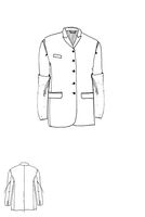 oversized schurwoll-mantel mit reißverschluss an der schulternaht