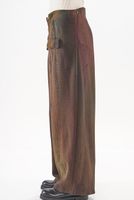 knöchellange punto di roma-hose mit lässiger weite und asymettrischem schnitt