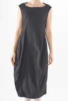 ärmelloses und ballonförmiges woll-stretch-kleid