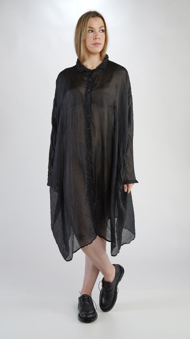 oversize seiden-kleid